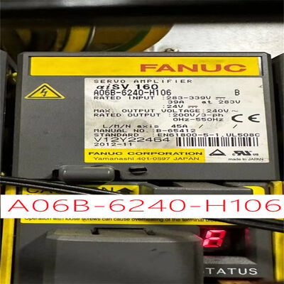 buy Fanuc A06B-6240-H106 Alpha i AiSV 80 Servo Amplifier CNC Drive 240V 19A Reliable online manufacture