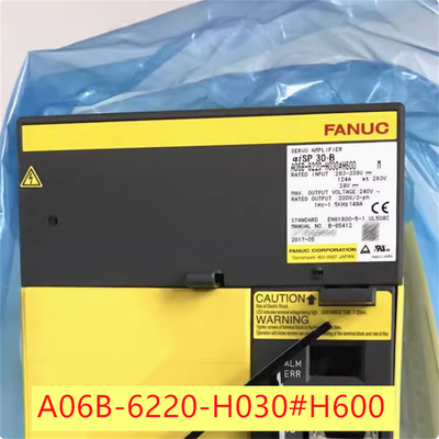 buy Fanuc A06B-6220-H030#H600 Alpha i Spindle Amp AiSP-30 HV CNC Drive 37kW Reliable online manufacture